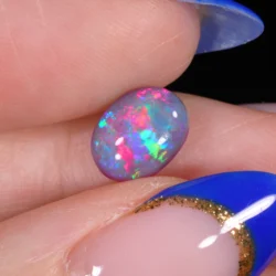 lightning ridge opal 1.78ct multicolor fire oval opal galaxy