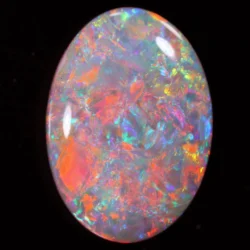 orange multicolor fire australian black opal opal galaxy