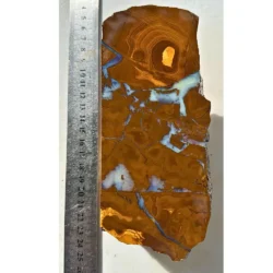1.3kg boulder opal specimen rough blue RP249 - With Ruler