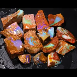583ct crystal boulder opal rubs rough parcel 15pc RP243 - Group Shot