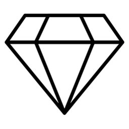 Diamond icon representing authentic opals