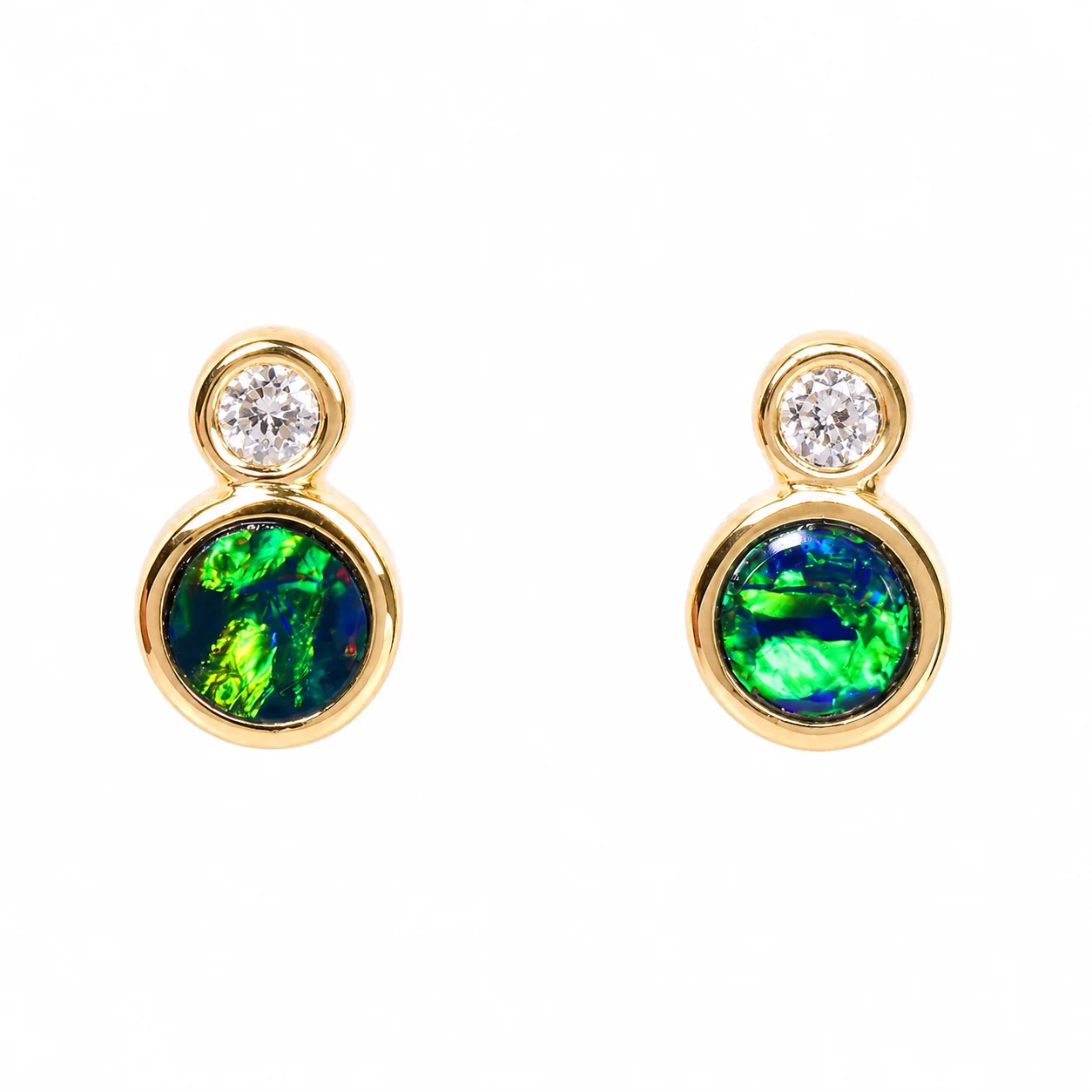 black-opal-earrings-yellow-gold-studs-opal-galaxy