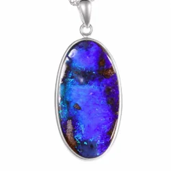 38-3ct-blue-green-boulder-opal-sterling-silver-pendant-nn638 - Front Shot