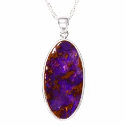 Silver Boulder Opal Pendant 33.6 ct-nn669-front shot