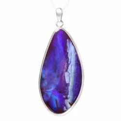 Silver Boulder Opal Pendant 59.5 ct-nn665-front shot