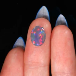 solid australian dark opal cabochon oval 2 25ct opal galaxy