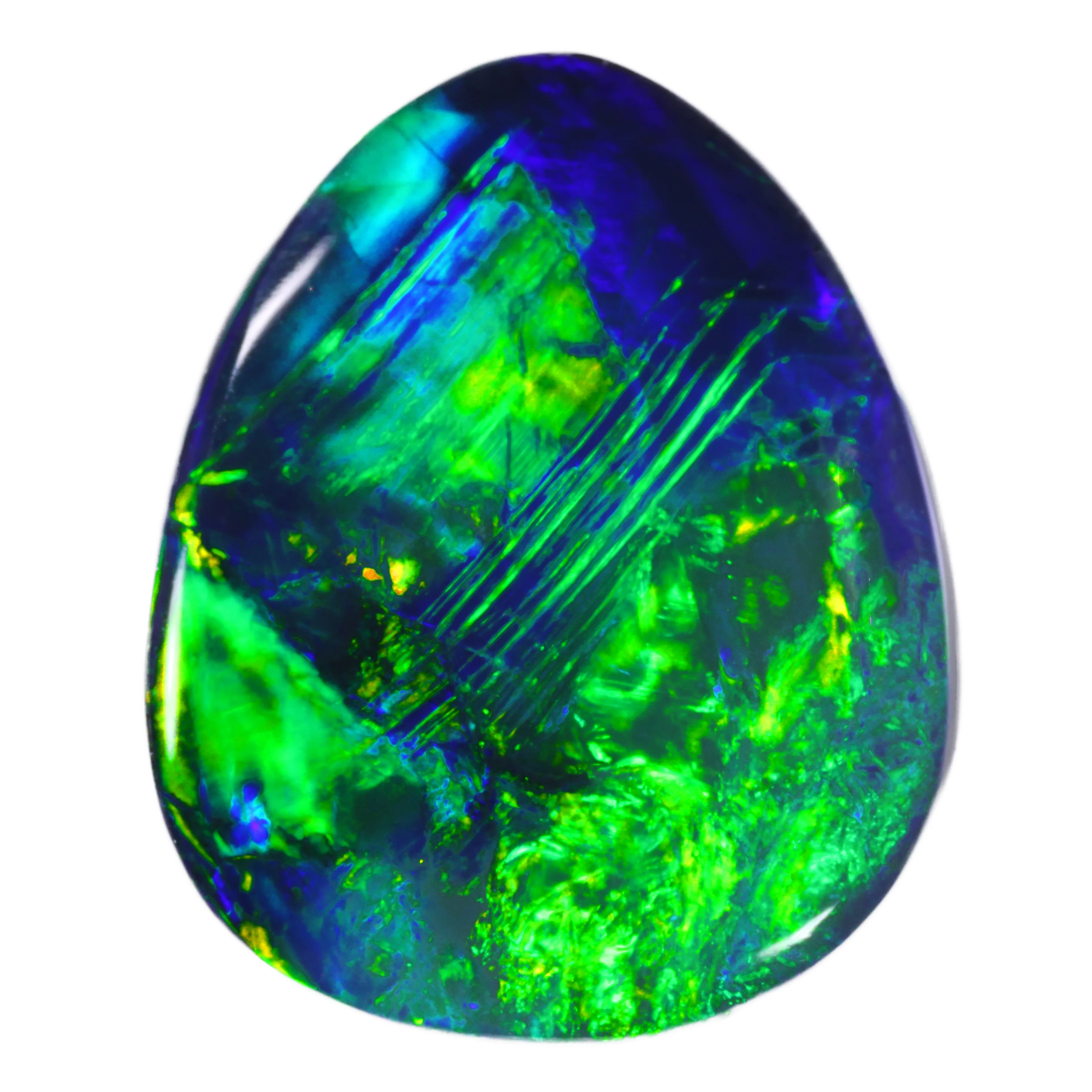 electric green blue black opal gemstone 2 61ct opal galaxy