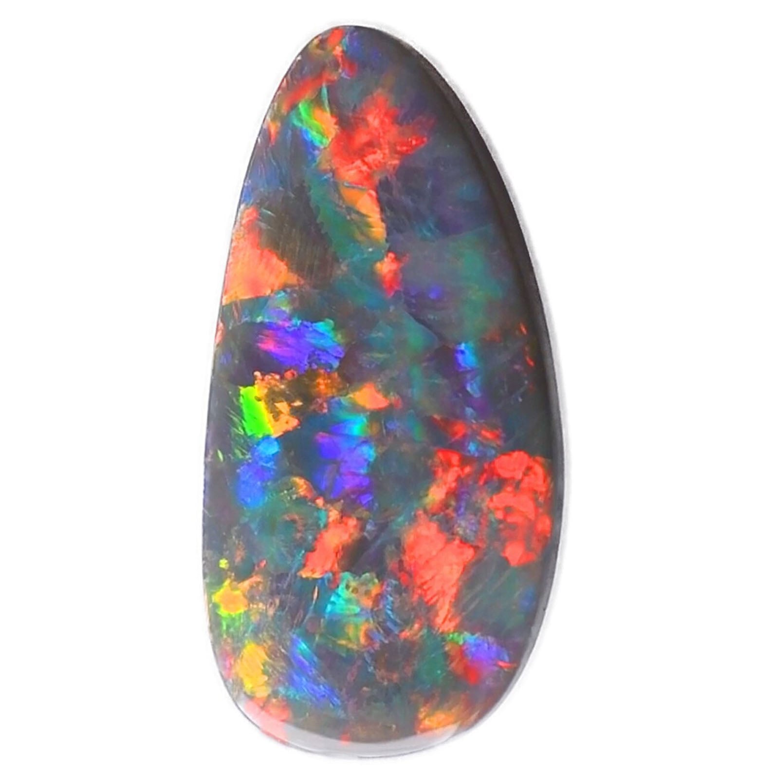 Gem Rainbow Fire Dark opal 11.38ct