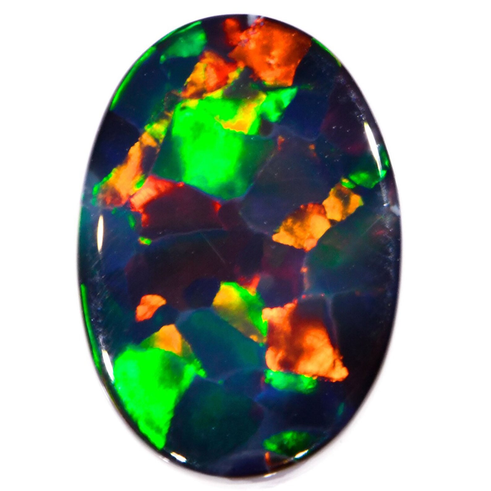 Harlequin Pattern Gem Black Opal 2.81ct
