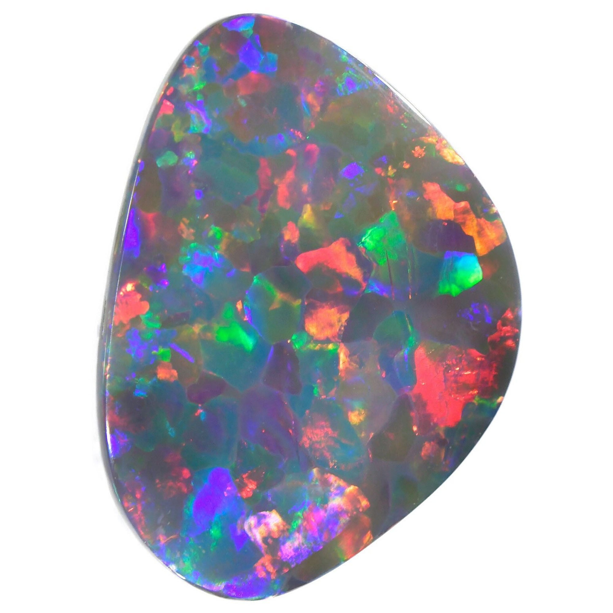 Gem Rainbow Fire Dark opal 7.53 ct