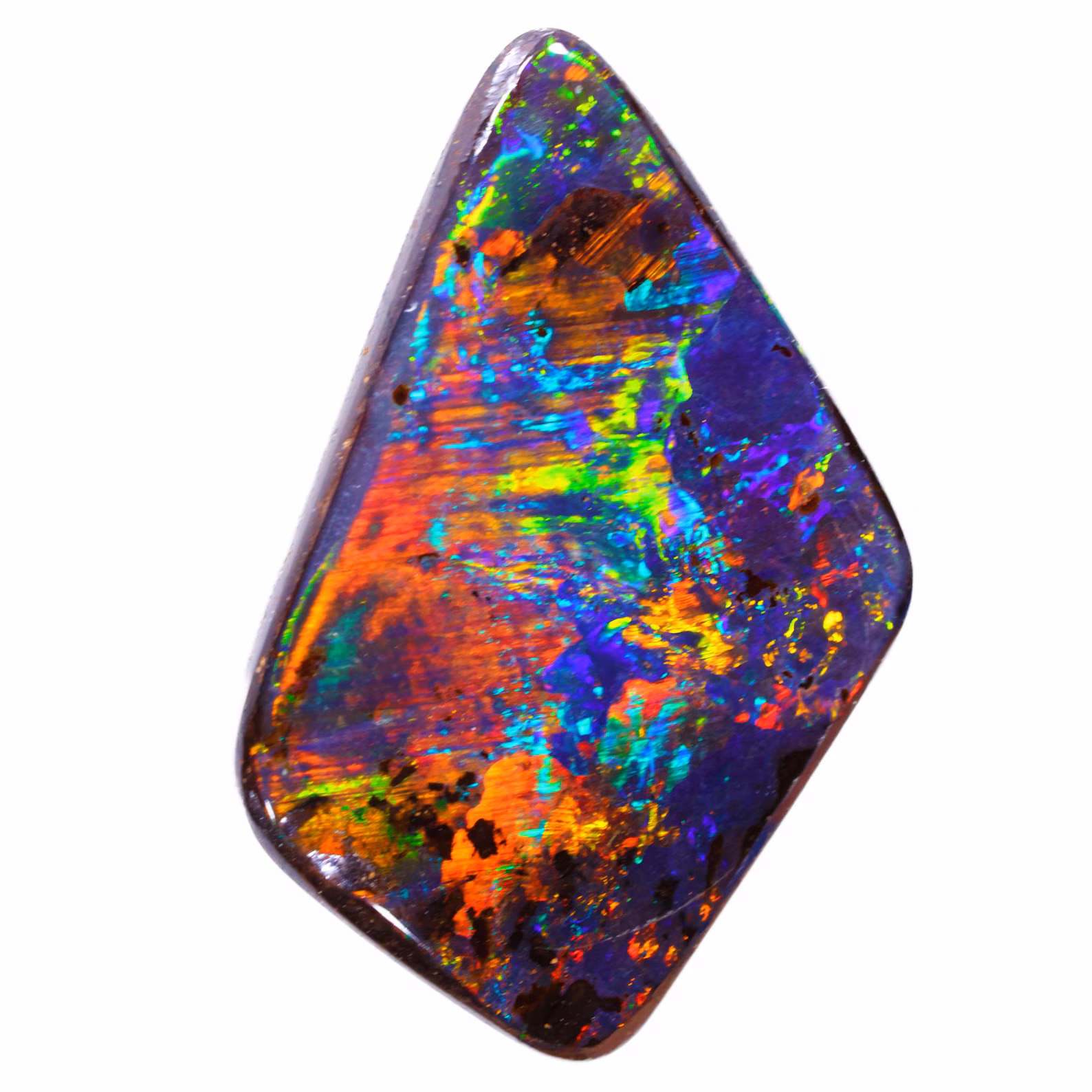Koroit Boulder Opal 2.4ct Neon Rainbow fire