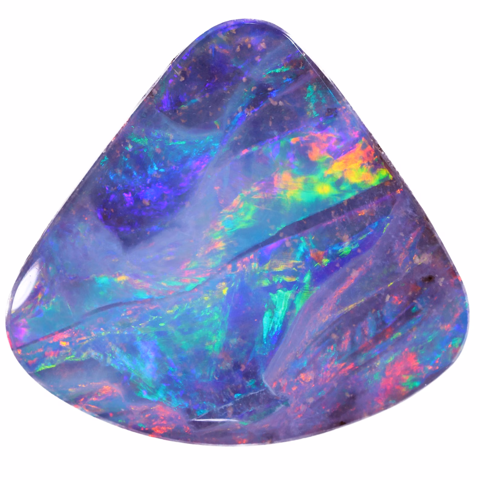 Boulder Opal 3.5ct Neon Rainbow fire October Birthstone