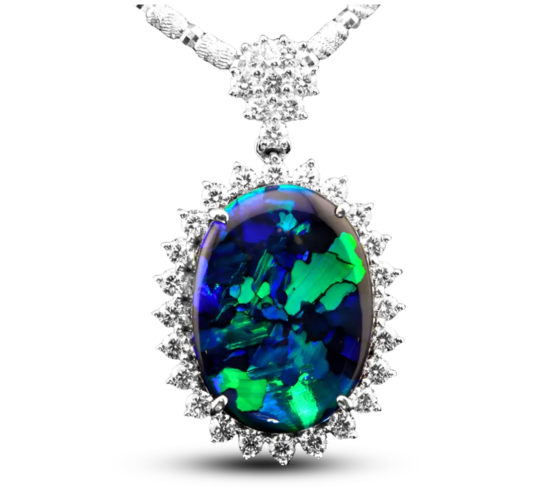 Opal jewelry collection including rings pendants and fine Australian opal jewelry